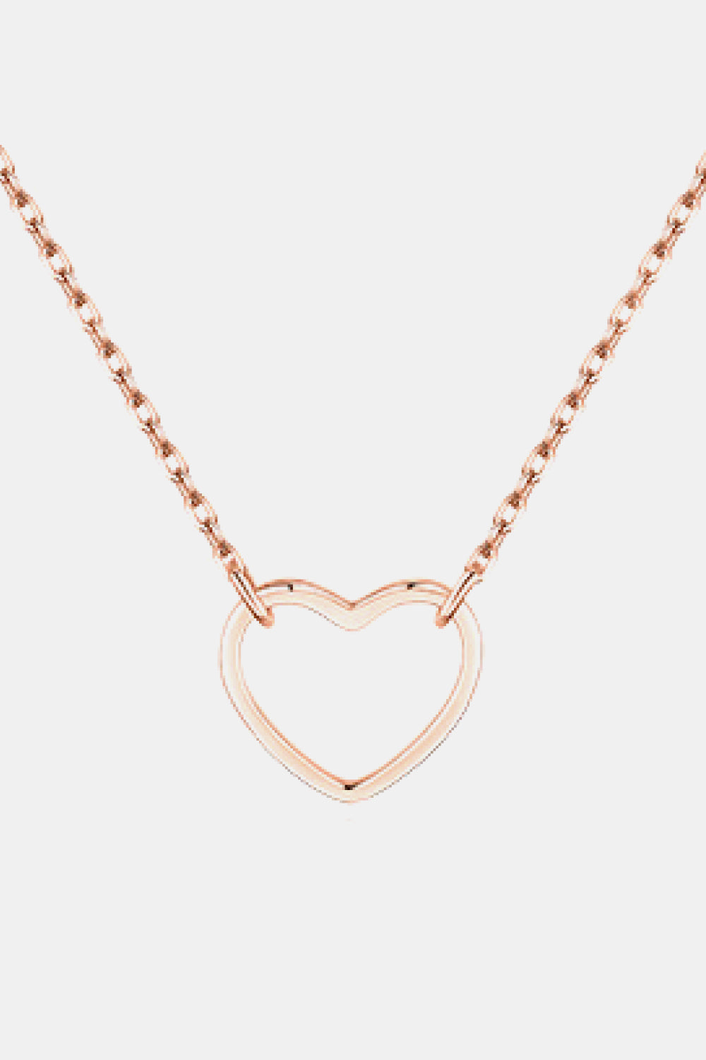 925 Sterling Silver Heart Shape Pendant Necklace